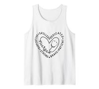 Estetoscopio de Enfermera con diseño dedicado al corazón Camiseta sin Mangas