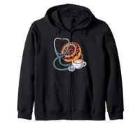 Estetoscopio Enfermera Donut Café Trabajador Médico Mujeres Hombres Sudadera con Capucha