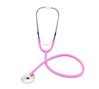 Estetoscopio Juguete para Niños Funcional de Metal Analógico,Estetoscopio de Juguete de Doble Cabezal,Puede Amplificar Los Sonidos del Corazón y de la Respiración,para Juegos de Rol Rosa Tokaneit