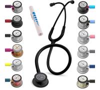 Estetoscopio Littmann Classic III Personalizado con Grabado + Linterna Pupilar de Regalo (Negro)