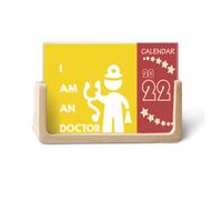 Estetoscopio Médico Posición Corporal 2022 Calendario Escritorio Planificador 12 meses