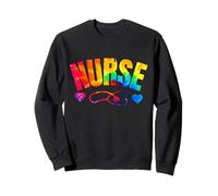 Estetoscopio para enfermeras registradas Nurse Life Tie Dye para mujer Sudadera