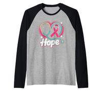 Estetoscopio Rosa Enfermera Medicina Concientización Cáncer de Mama Mujeres Camiseta Manga Raglan