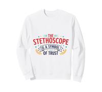 Estetoscopio Símbolo de Confianza Medical Healthcare Professional Sudadera