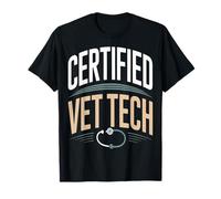 Estetoscopio técnico Veterinario Certificado Vet Tech Camiseta