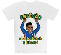 Estevao - Uh Huh Uh Huh Camiseta Blanca para Niños Camiseta De Manga Corta para Niños Kids White tee Children Short Sleeve T-Shirt