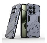 ESTH ESHUYI Funda para Xiaomi 14T 5G Compatible con Soporte Magnético para Coche [Grado Militar Anti-caída Protección] Carcasa Parachoque PC + TPU con Soporte Invisible, Gris