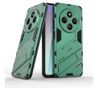 ESTH ESHUYI Funda para Xiaomi Redmi 14C 4G/Xiaomi Poco C75 Compatible con Soporte Magnético para Coche [Grado Militar Anti-caída Protección] Carcasa Parachoque PC + TPU con Soporte Invisible, Verde