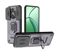 ESTH® Funda para Realme 12 5G/Realme 12x 5G con Protección de Cámara Cubierta y Soporte de Anillo [Compatible con Soporte Magnético para Coche] Carcasa Grado Militar Anti-caída, Púrpura