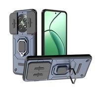 ESTH® Funda para Realme 12 5G/Realme 12x 5G con Protección de Cámara Cubierta y Soporte de Anillo [Compatible con Soporte Magnético para Coche] Carcasa Grado Militar Anti-caída, Azul