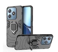 ESTH® Funda para Realme C61 4G/Realme C63 4G con Giratorio Soporte de 360° [5X Grado Militar Anti-caída Protección] Carcasa Parachoque PC + TPU, Negro