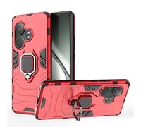 ESTH® Funda para Realme GT 6 5G/Realme GT 6T 5G con Giratorio Soporte de 360° [5X Grado Militar Anti-caída Protección] Carcasa Parachoque PC + TPU, Rojo