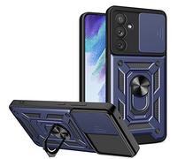 ESTH® Funda para Samsung Galaxy A54 5G con Protección de Cámara Cubierta y Soporte de Anillo [Compatible con Soporte Magnético para Coche] Carcasa Grado Militar Anti-caída, Azul