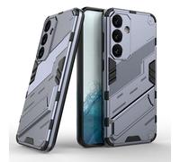 ESTH® Funda para Samsung Galaxy S24 Compatible con Soporte Magnético para Coche [Grado Militar Anti-caída Protección] Carcasa Parachoque PC + TPU con Soporte Invisible, Gris