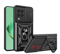 ESTH® Funda para T-Mobile REVVL 6X Pro 5G/REVVL 6 Pro 5G con Protección de Cámara Cubierta y Soporte de Anillo [Compatible con Soporte Magnético para Coche] Carcasa Grado Militar Anti-caída, Negro