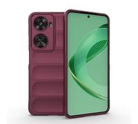 ESTH® Funda Silicona Líquida para Huawei Nova 12 SE con Protección Antigérmenes, Carcasa Antichoque de Grado Militar con Revestimiento de Microfibra Suave, Morado Oscuro