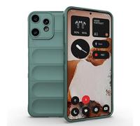 ESTH Funda Silicona Líquida para Nothing CMF Phone 2 Pro con Protección Antigérmenes, Carcasa Antichoque de Grado Militar con Revestimiento de Microfibra Suave, Verde