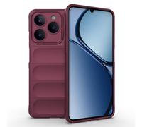 ESTH® Funda Silicona Líquida para Realme C61 4G/Realme C63 4G con Protección Antigérmenes, Carcasa Antichoque de Grado Militar con Revestimiento de Microfibra Suave, Morado Oscuro