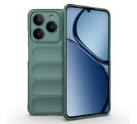 ESTH® Funda Silicona Líquida para Realme C61 4G/Realme C63 4G con Protección Antigérmenes, Carcasa Antichoque de Grado Militar con Revestimiento de Microfibra Suave, Verde