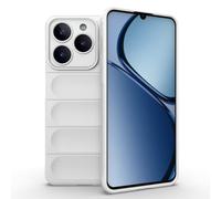 ESTH® Funda Silicona Líquida para Realme C61 4G/Realme C63 4G con Protección Antigérmenes, Carcasa Antichoque de Grado Militar con Revestimiento de Microfibra Suave, Blanco