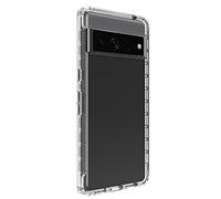 ESTH® Funda Transparente para Google Pixel 7 Pro, Protector Antigolpes de 360 Grados, Carcasa de Silicona con PC Bumper, Sin Protector de Pantalla, Transparente