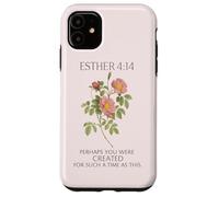 Esther 4:14 Floral Faith Cita Minimal Christian Carcasa para iPhone 11