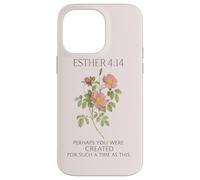 Esther 4:14 Floral Faith Cita Minimal Christian Carcasa para iPhone 14 Pro MAX