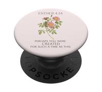 Esther 4:14 Floral Faith Cita Minimal Christian PopSockets PopGrip Adhesivo