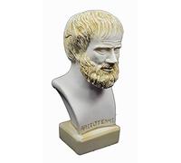 Estia Creations Aristóteles Busto Escultura Antiguo Filósofo Griego Aged Patina Estatua