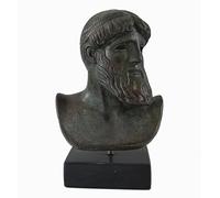 Estia Creations Artemision Zeus - Poseidón escultura de Dios griego antiguo busto con efecto de color bronce