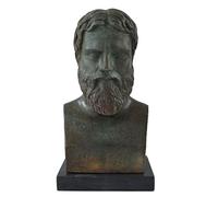 Estia Creations Busto Platón con Efecto Color Bronce - Filósofo Griego Estudiante de Sócrates - Platonas