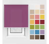 Estika Estor Enrollable con taladrar - 155x150 cm - Color: Púrpura, Estor para Montaje en Techo y Pared, 25 Colores, para Interior, protección Visual para Ventana y Puerta de balcón.