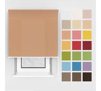 Estika Estor Enrollable con taladrar - 80x220 cm - Color: Durazno, Estor para Montaje en Techo y Pared, 25 Colores, para Interior, protección Visual para Ventana y Puerta de balcón.