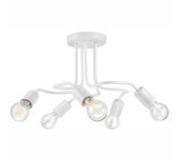 Estilizada de Techo Moderno Blanco Metal Ø44cm 5 Pobre Deckenleuchte Lizbeth