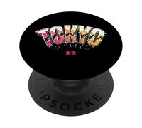 Estilizado Pop Art Tipografía Tokio Japón Anime Graffiti Style PopSockets PopGrip Adhesivo