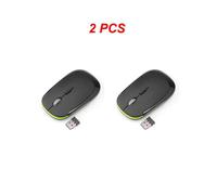 (Estilo A 2 piezas) 1~5 piezas de ratón inalámbrico recargable para computadora portátil, mini ratón