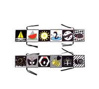 (Estilo A) Libro de tela para bebé con forma de animal cognitivo de educación temprana, cama con colgante circundante