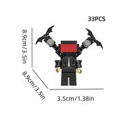 (Estilo A) Skibidi - Bloques de construcción para inodoro, juguete Titan Monitor Sound Man Tvman, regalo para