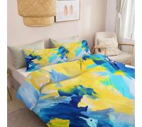 Estilo Abstracto Fondo Textura Pintura Funda Nordica Cama Cama 90-150 x 220 cm, con 2 Funda Almohada 50 x 70 cm, Color Ropa de Cama, 100% Microfibra Funda Nórdica, Adecuado para niños y Adultos