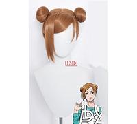 - Estilo anime japonés jujutsu kaisen kugisaki nobara cosplay peluca de fibra resistente al calor del cabello + peluca para mujeres