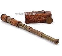 Estilo antiguo latón macizo calidad Spyglass telescopio