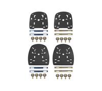 (Estilo B) Base de placa de portaequipaje para motocicleta con soporte de caja de tornillos, reemplazo