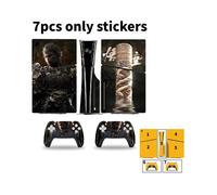(Estilo B) Pegatinas para consolas de juegos Wukong Black Myth Ps5 Slim, película protectora para el controlador