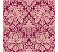 Estilo Barroco Rosa Floral Papel Pintado Autoadhesivo Retro Damasco 44x500 cm Papel de Pared Removible Impermeable Estilo Vinilo PVC Pegatina es Estante del cajón de la cubierta del rodillo A-7