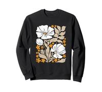 Estilo BOHO Flores Vintage Abstracto Amapolas Flor Arte Sudadera