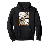 Estilo BOHO Flores Vintage Abstracto Amapolas Flor Arte Sudadera con Capucha