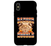 Estilo Bootleg de los años 90 de Serpiente de Fideos peligrosos Carcasa para iPhone X/XS