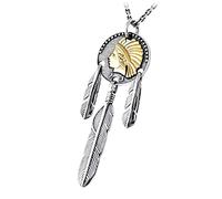 Estilo Chino Colgante S925 Plata Esterlina Vintage Plata Tailandesa Bolígrafo de Moda India Colgante Retrato de Hombre Colgante de Mujer sin Cadena, LJBLEUSK
