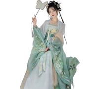 Estilo Chino Retro Hanfu - Mujer Tradicional Antiguo Traje Rendimiento Danza Clásica Vestido Cosplay Ropa