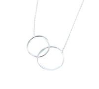 Estilo Chino S925 Coreano Plata Anillo de Cerradura Simple Collar de Plata Mujer Cadena Extensión Anillo de Joyería de Plata, LJBLEUSK
